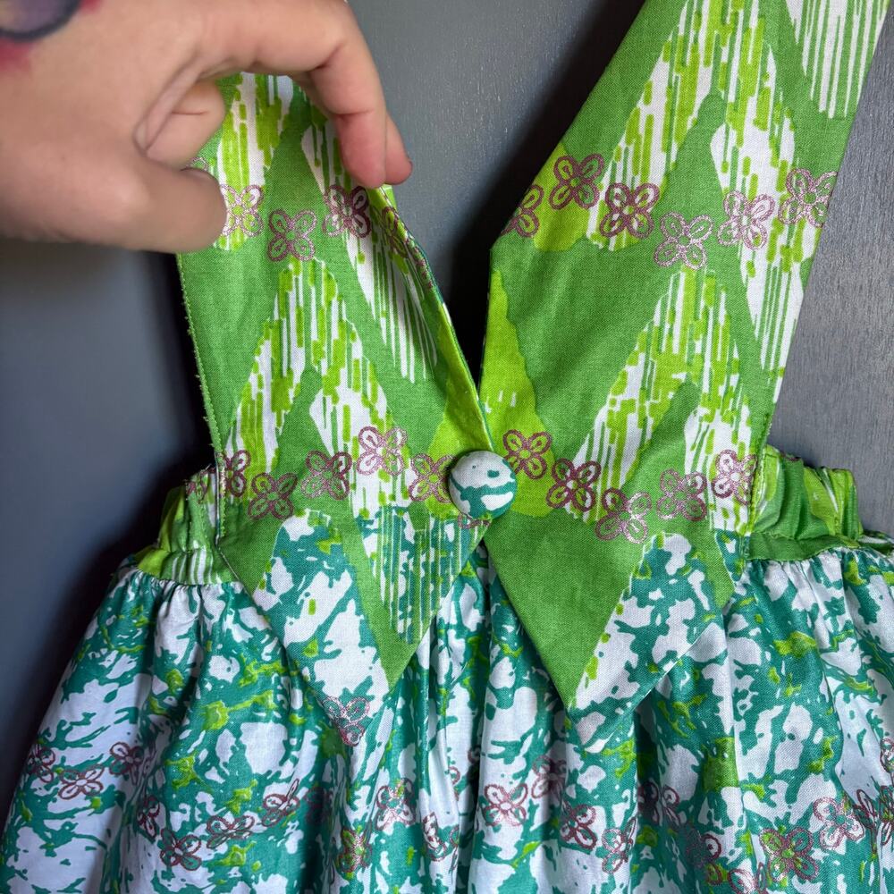 Women's Small/Medium DIRNDL Green Floral Petticoat Custom Skirt Costume Unique - Picture 2 of 10